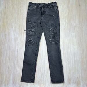 American Eagle Gray Distressed Ne(x)t Level Flex Slim Men's Jeans 29X32